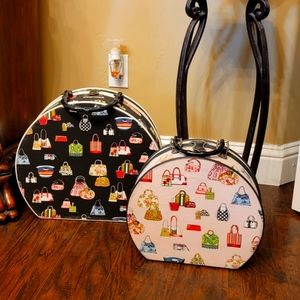 Set of 2 decor storage